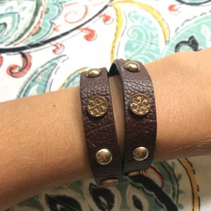Tori Burch Leather wrap bracelet